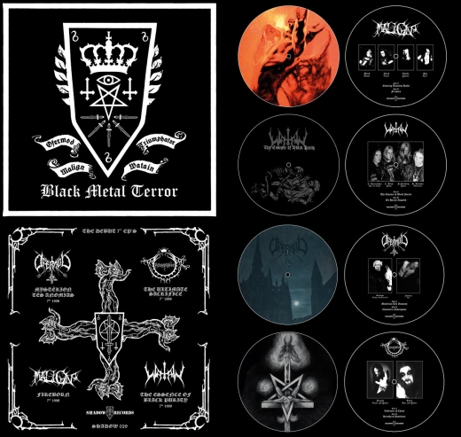 Malign - Ofermod - Triumphator - Watain - Black Metal Terror - 4xPIC 7 Box